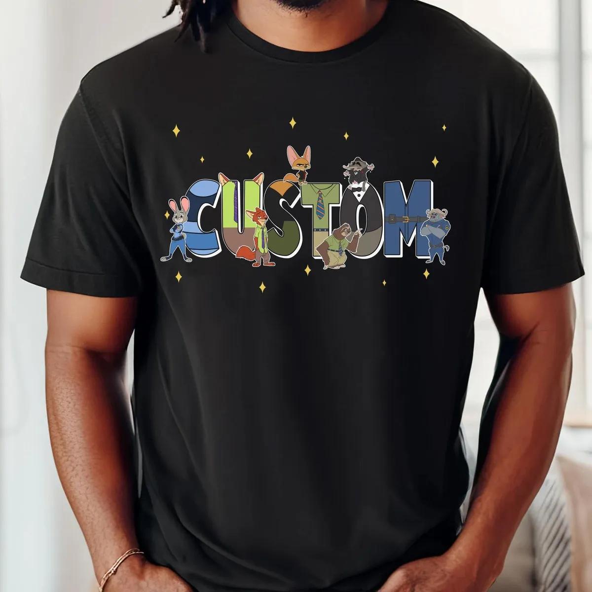 Custom Name Zootopia Themed Shirt 6