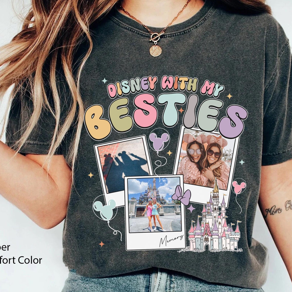 Custom Photo Disney With My Bestie Shirt 5 1