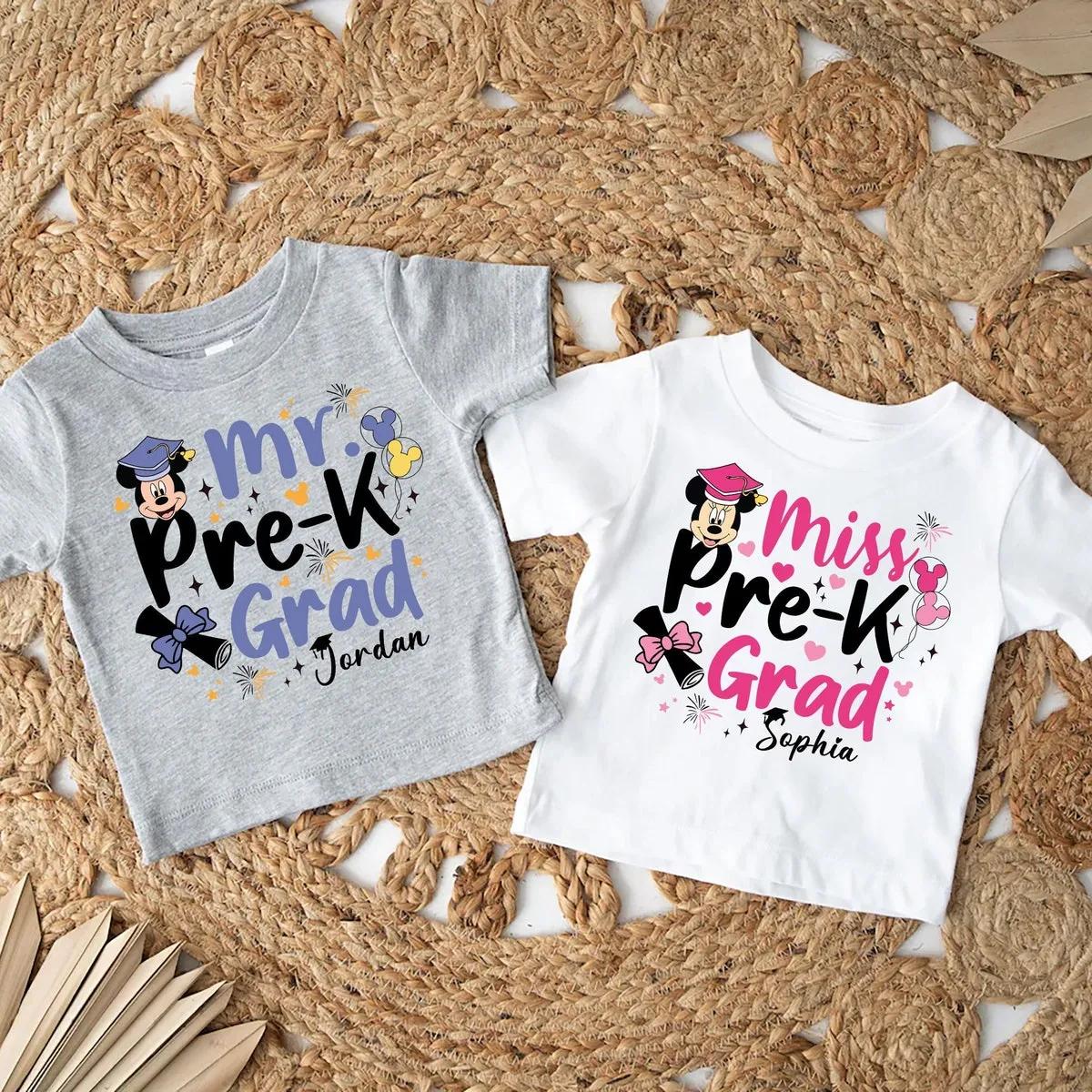 Custom Pre K Disney Grad Shirt Preschool Graduation Tee 1 1