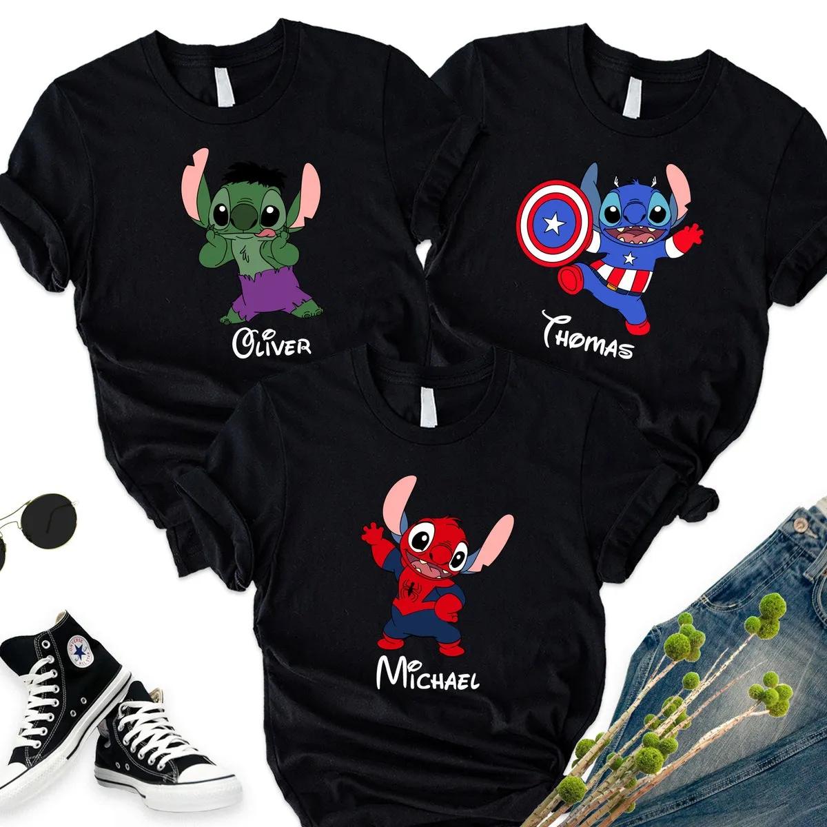 Custom Stitch Shirt Disney Superhero Stitch Tee 1 1