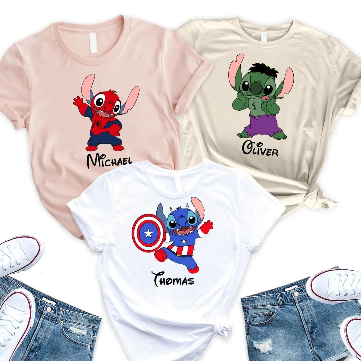 Custom Stitch Shirt Disney Superhero Stitch Tee 3 1