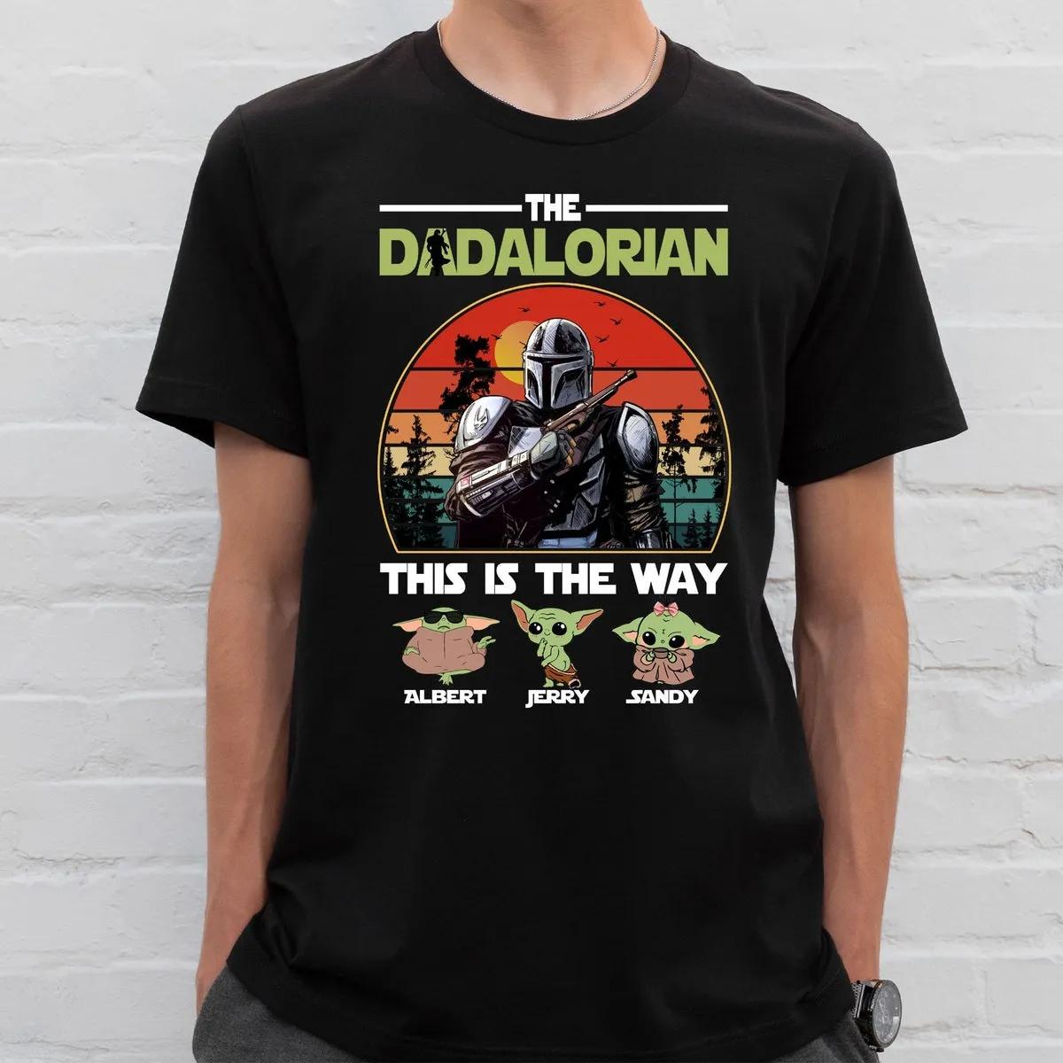 Custom The Dadalorian Baby Yoda Disney Star Wars Shirt 1 1