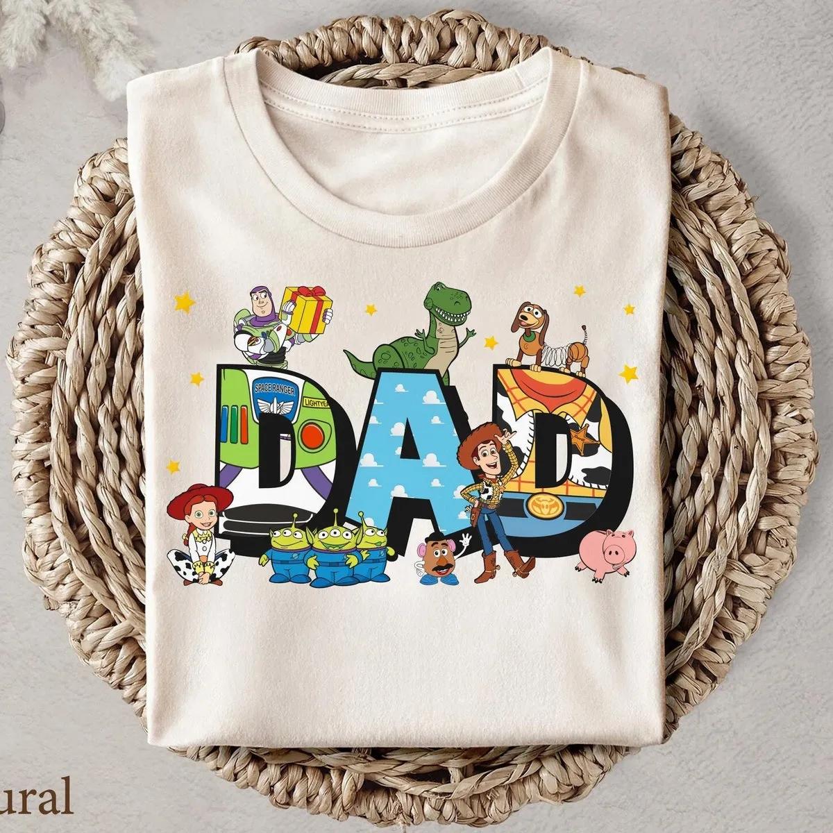 Custom Title Disney Toy Story Characters Dad Shirt 2