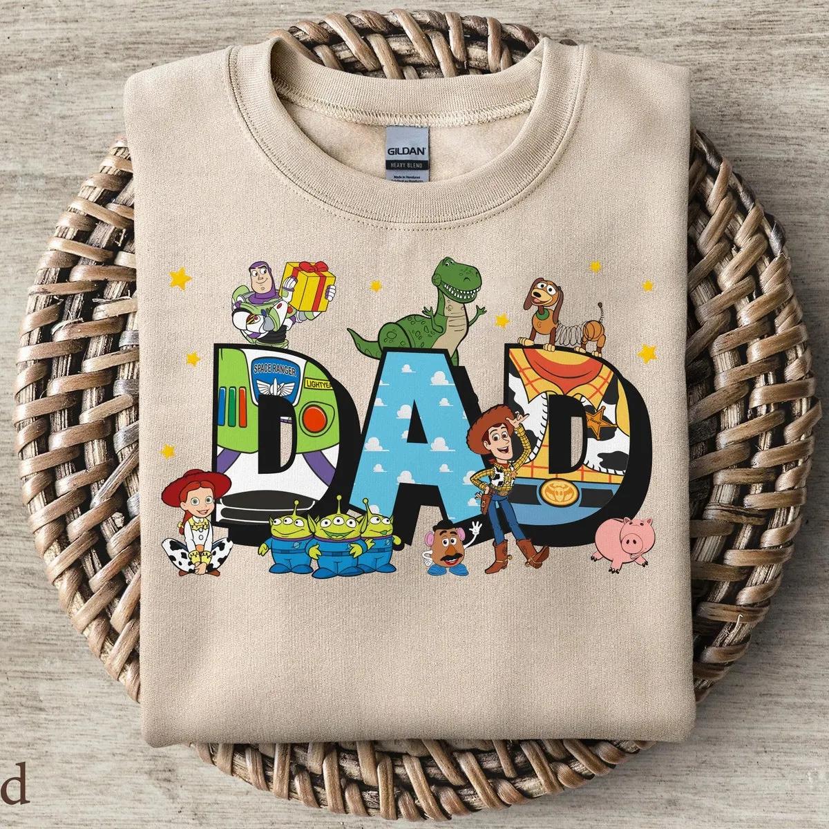 Custom Title Disney Toy Story Characters Dad Shirt 3