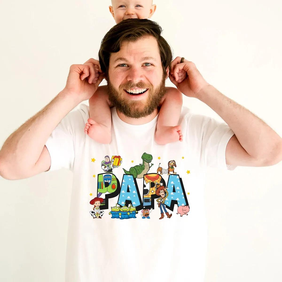 Custom Title Disney Toy Story Characters Papa Shirt 1 1