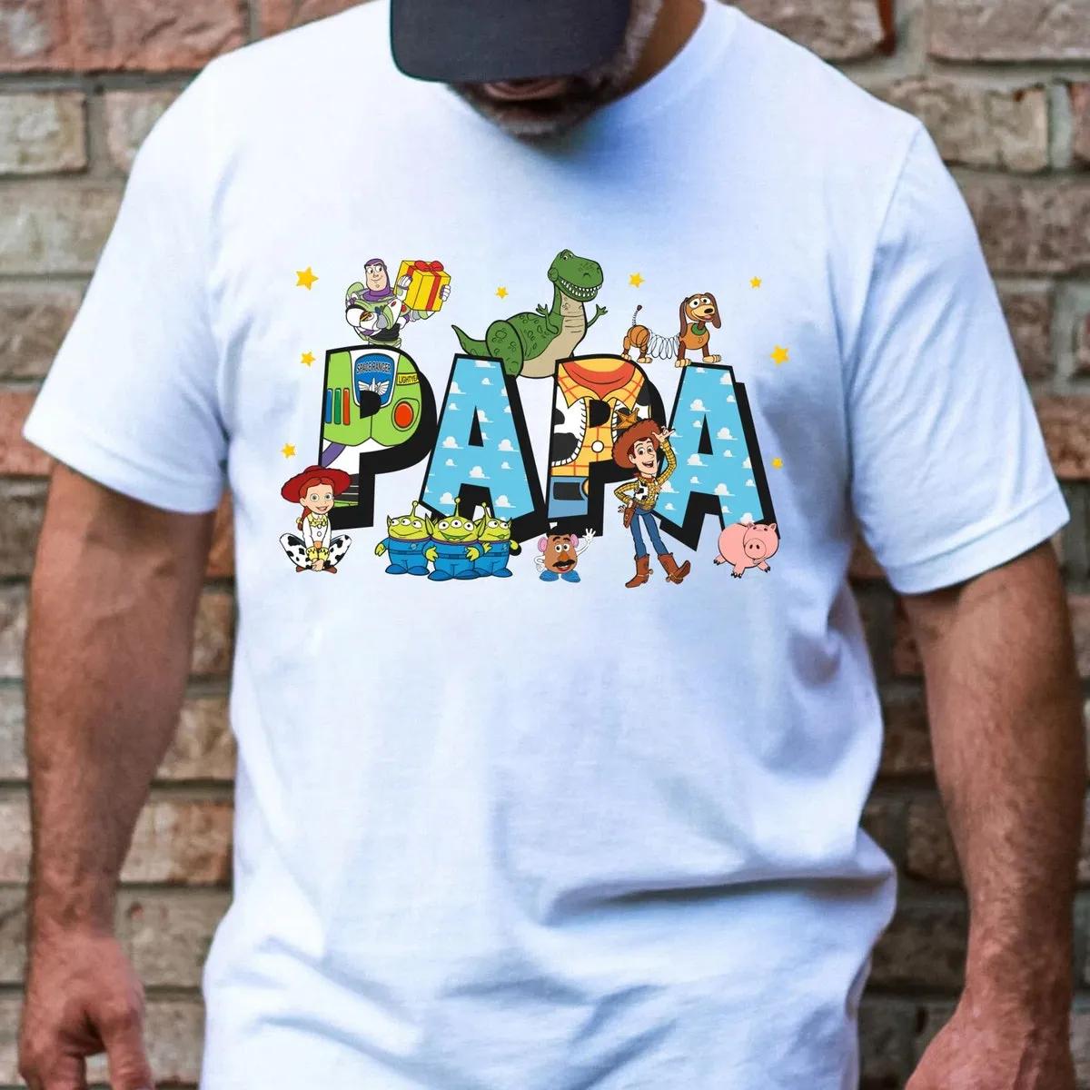 Custom Title Disney Toy Story Characters Papa Shirt 3 1