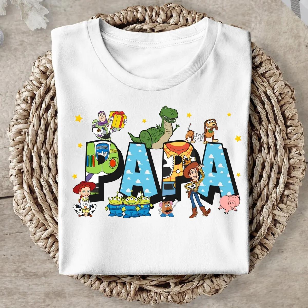 Custom Title Disney Toy Story Characters Papa Shirt 5 1