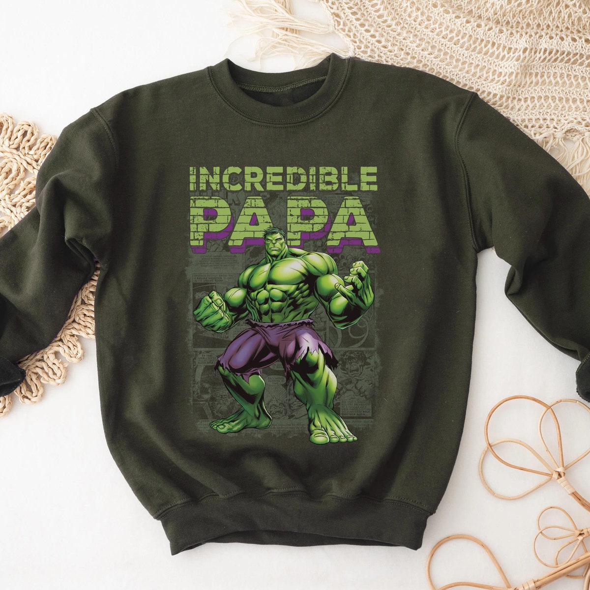 Custom Title Incredible Papa Shirt 2