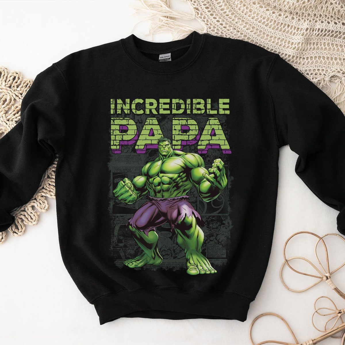 Custom Title Incredible Papa Shirt 3