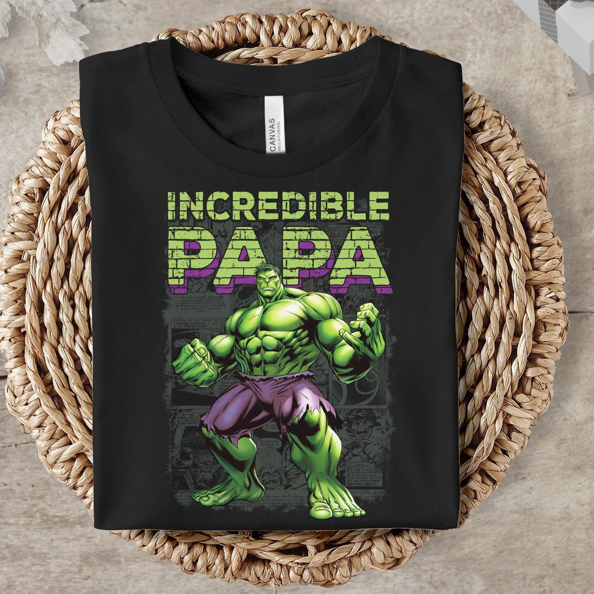 Custom Title Incredible Papa Shirt 4