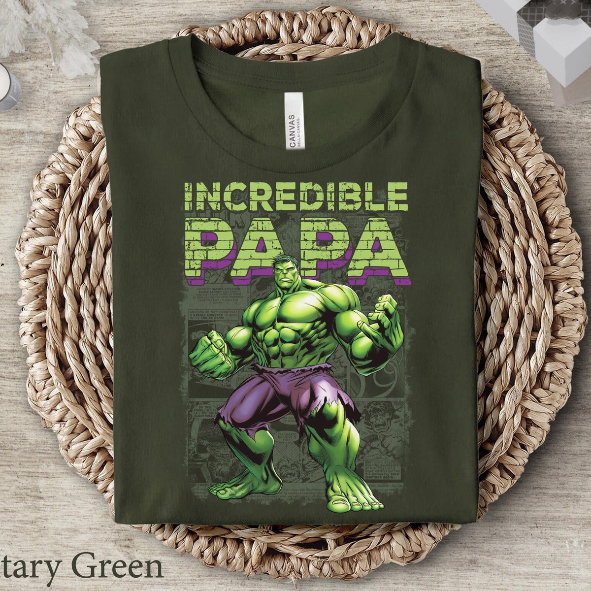 Custom Title Incredible Papa Shirt 5