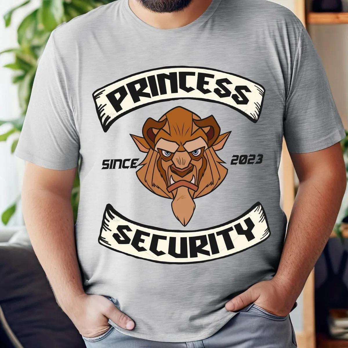 Custom Year Beauty And The Beast Princess Security Shirt 1