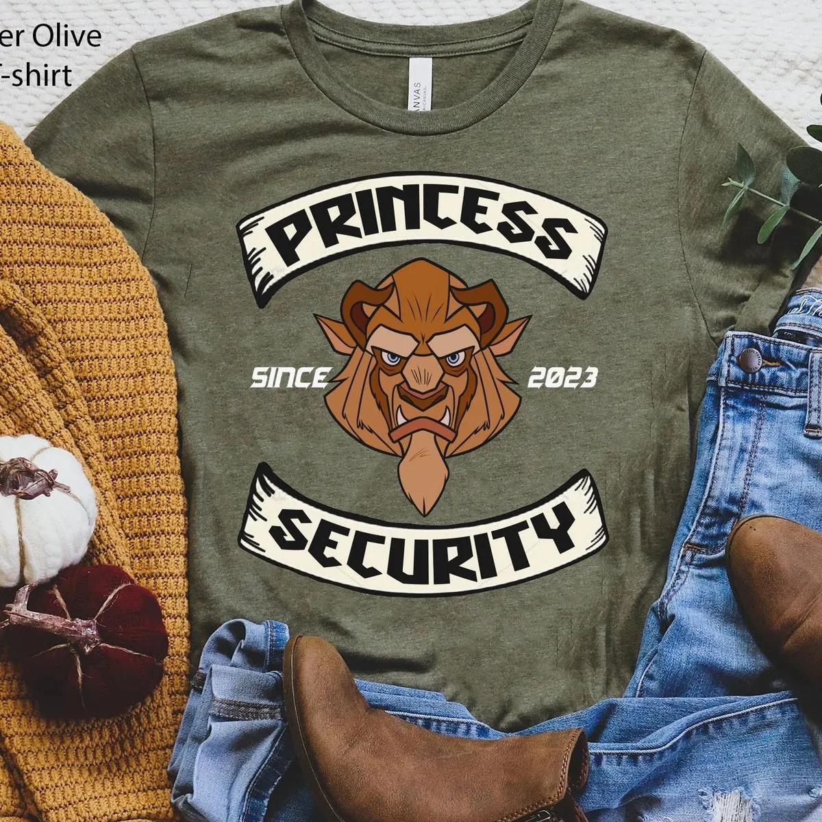 Custom Year Beauty And The Beast Princess Security Shirt 3