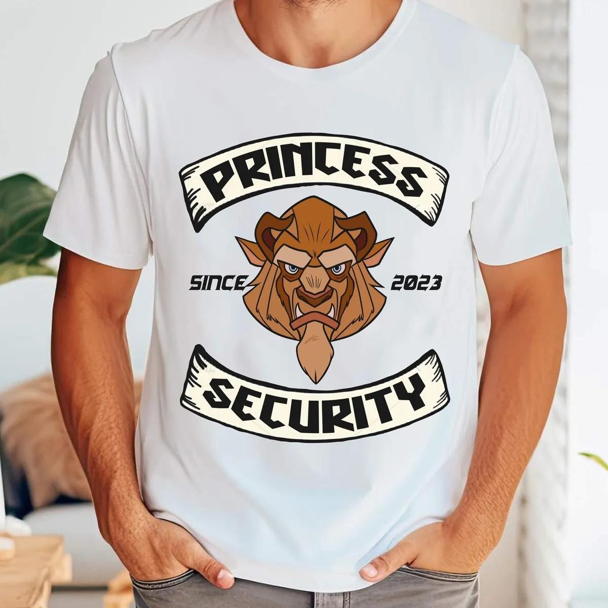 Custom Year Beauty And The Beast Princess Security Shirt 4