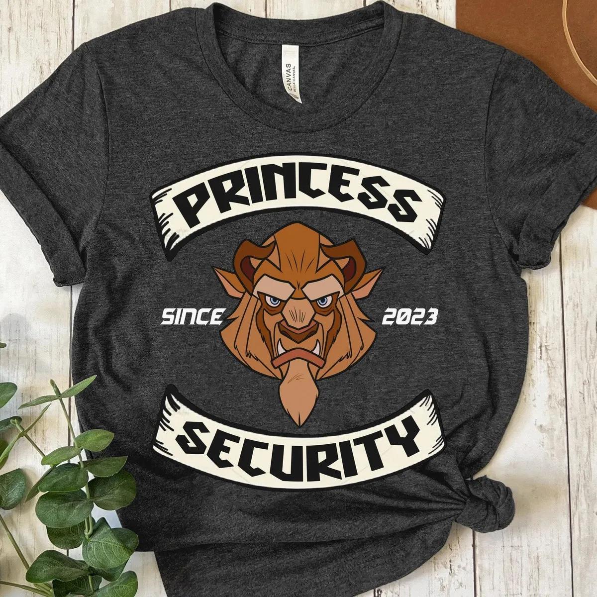 Custom Year Beauty And The Beast Princess Security Shirt 5