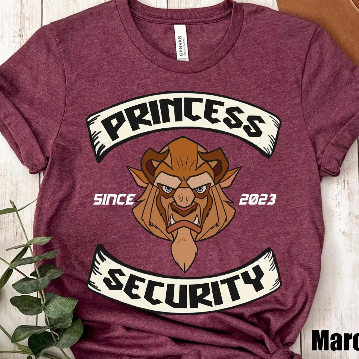 Custom Year Beauty And The Beast Princess Security Shirt 6