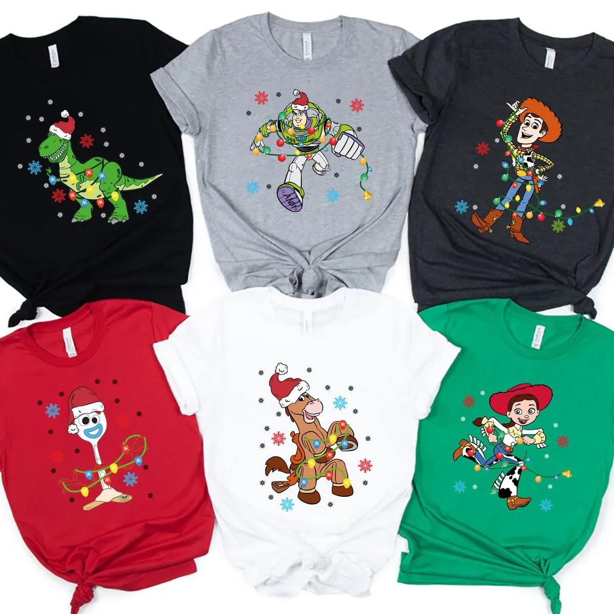 Custome Disney Pixar Toy Story Christmas Shirt 2 1