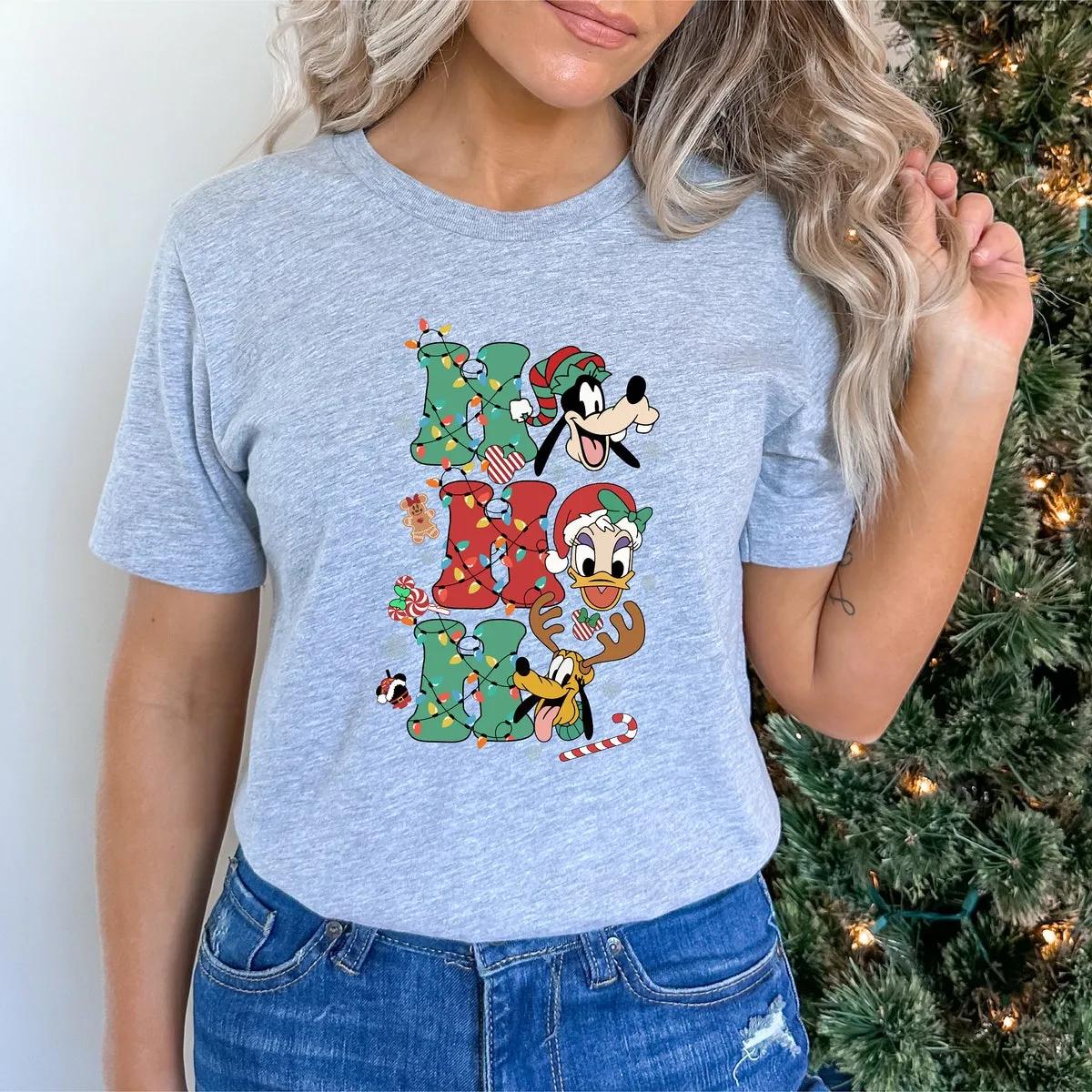 Cute Donald Duck Shirt Donald and Friend Very Merry Xmas Party Tee 2 3