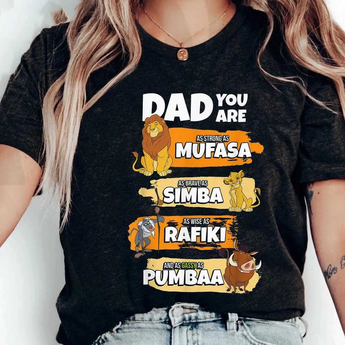 Dad Mufasa Simba Pumbaa Rafiki Shirt 1