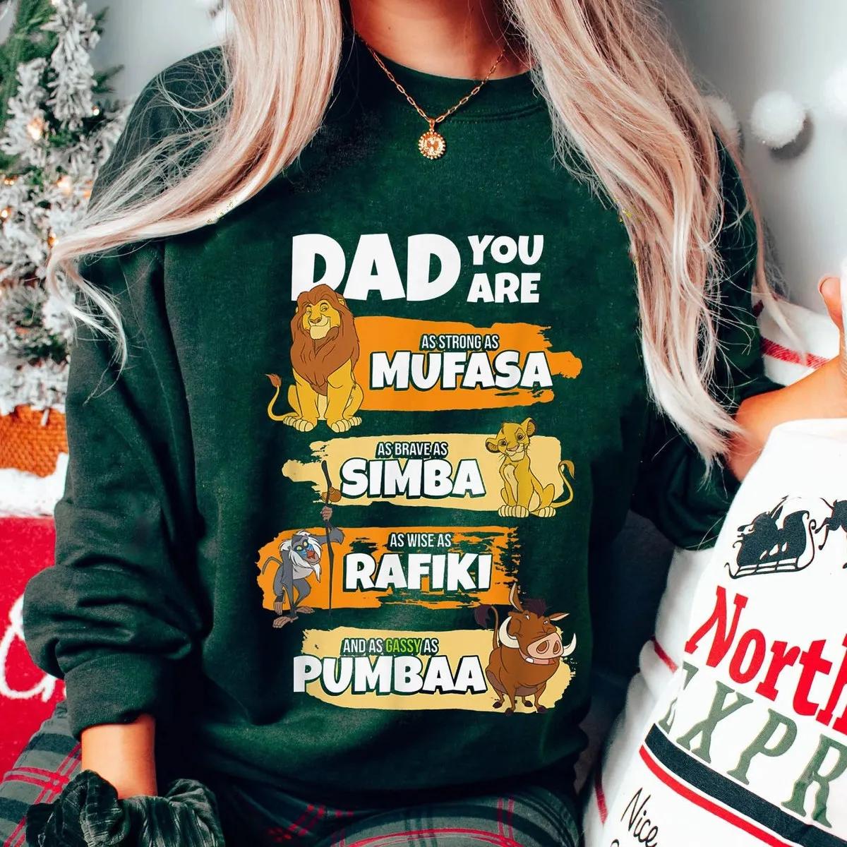 Dad Mufasa Simba Pumbaa Rafiki Shirt 2