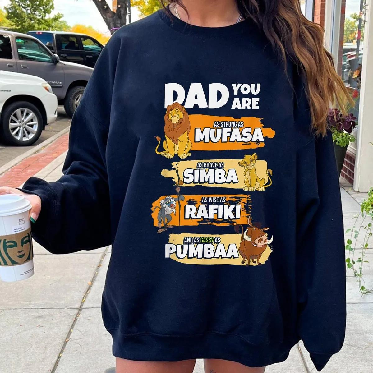 Dad Mufasa Simba Pumbaa Rafiki Shirt 3