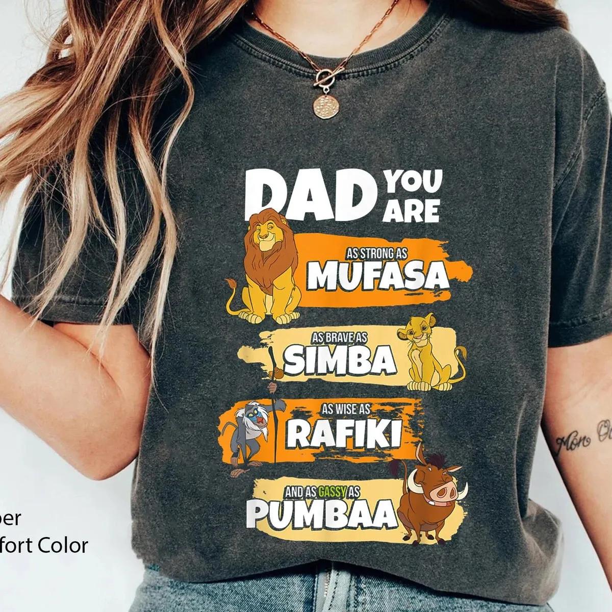 Dad Mufasa Simba Pumbaa Rafiki Shirt 4