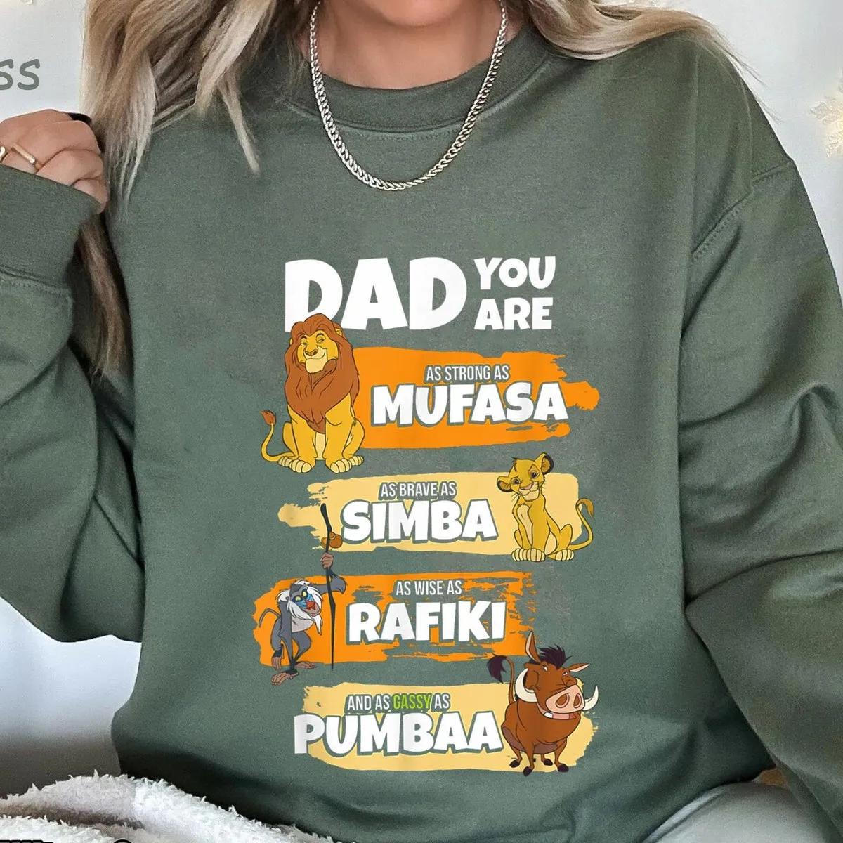 Dad Mufasa Simba Pumbaa Rafiki Shirt 5