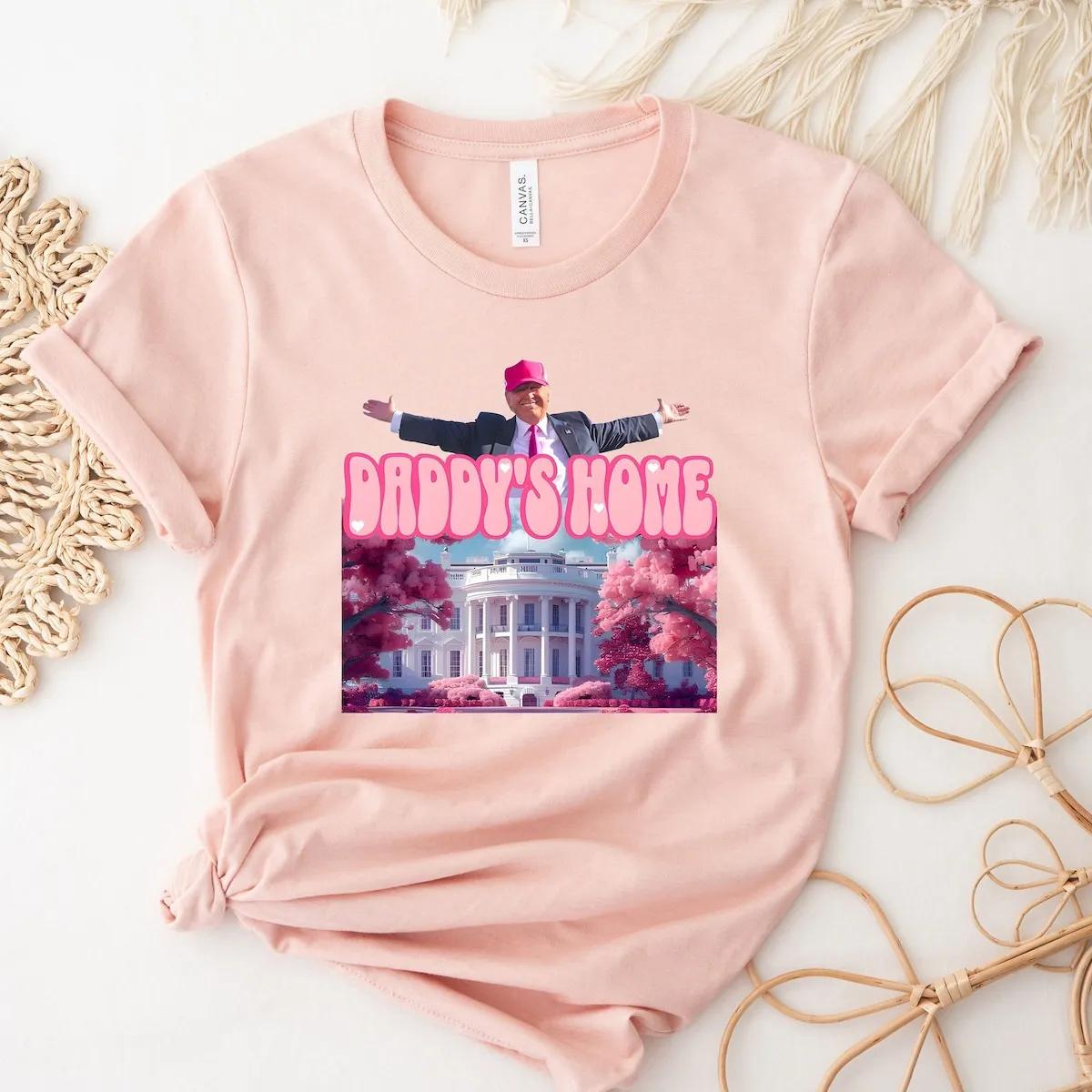 Daddys Home Trump 2024 Republican Shirt 3