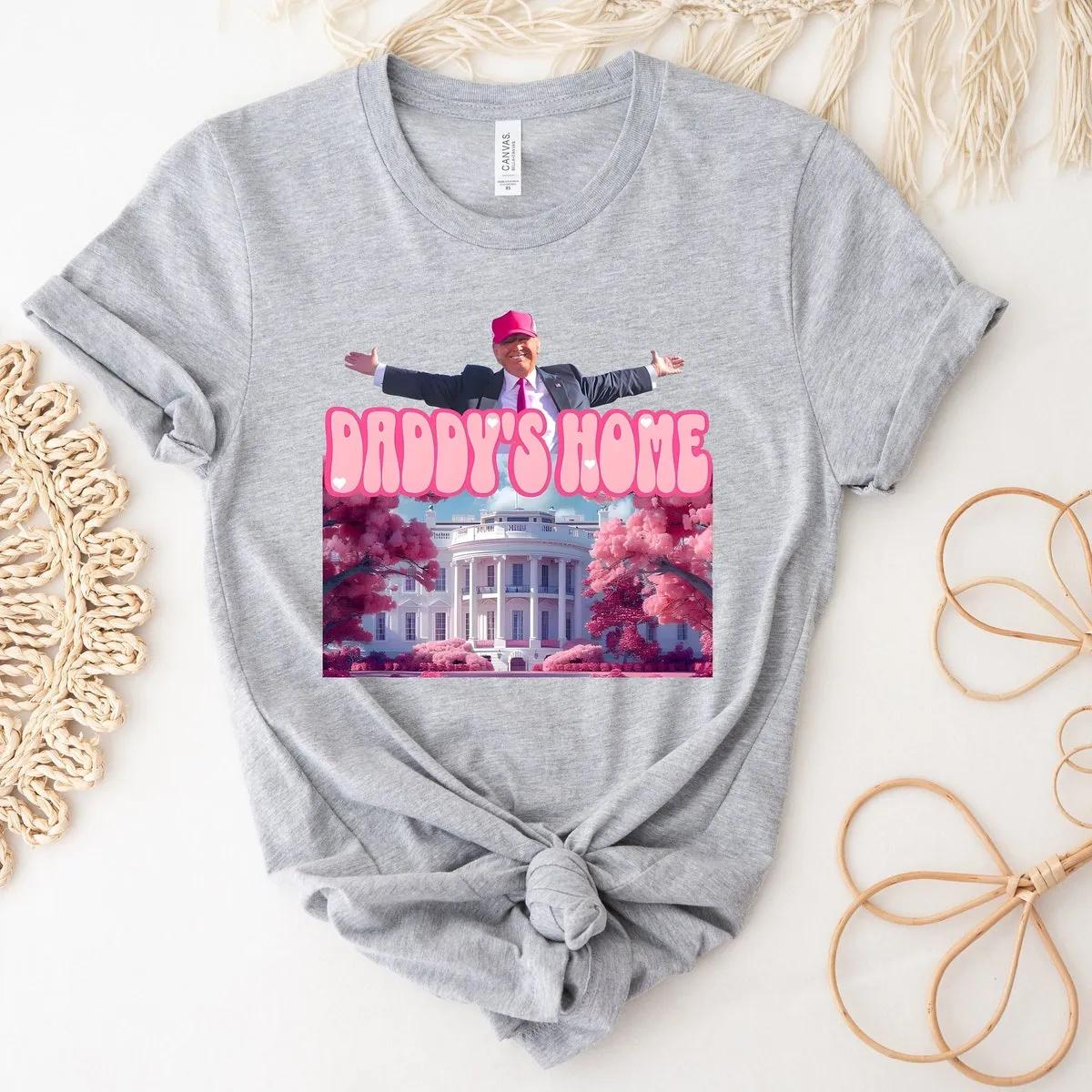 Daddys Home Trump 2024 Republican Shirt 7