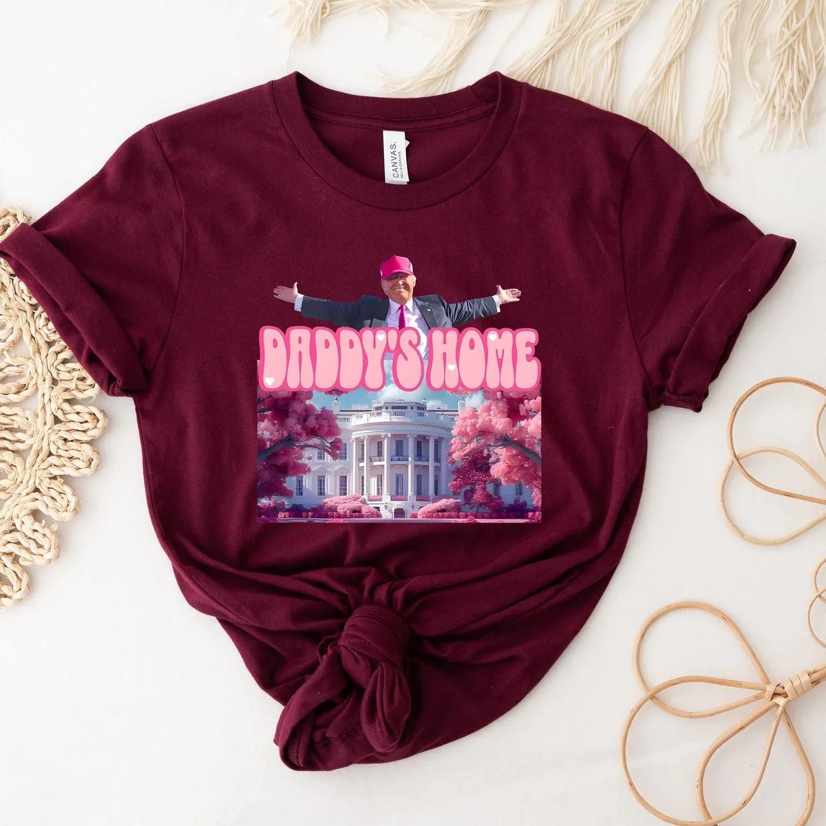 Daddys Home Trump 2024 Republican Shirt 8