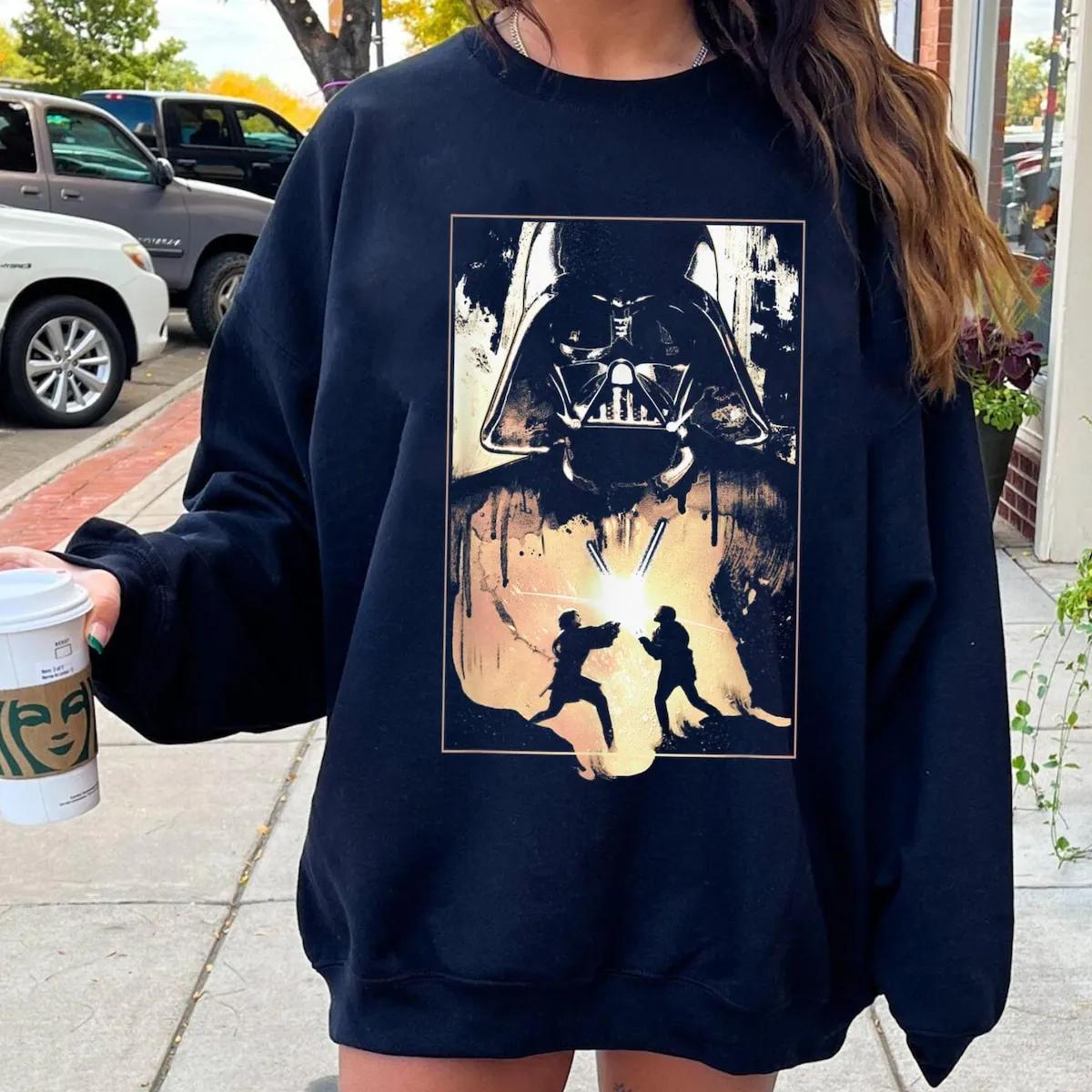 Darth Vader Anakin And Obi Wan Battle Shirt 2