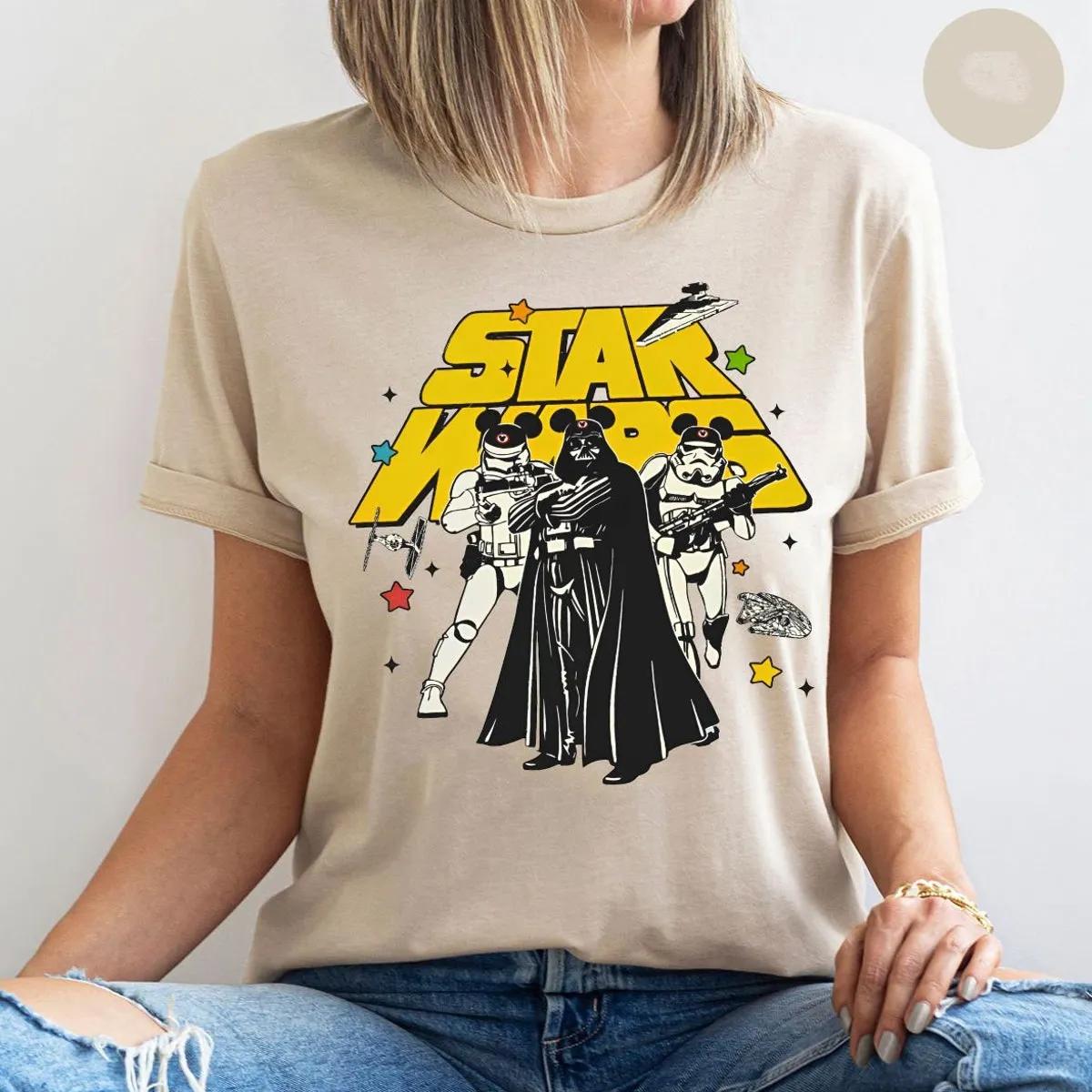 Darth Vader And Stormtrooper Costume Mickey Ears Shirt