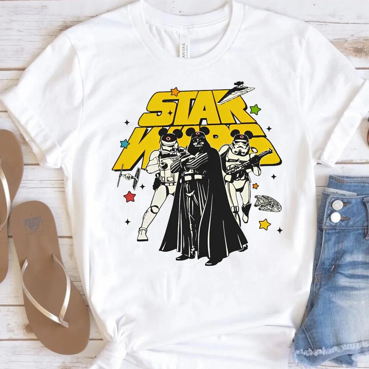 Darth Vader And Stormtrooper Costume Mickey Ears Shirt 2