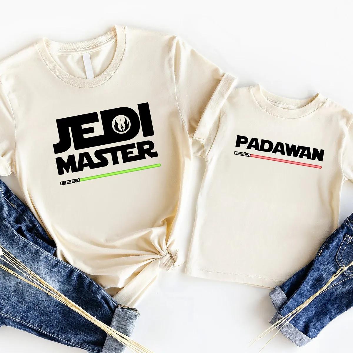 Darth Vader Jedi Master And Padawan Shirt Pregnancy Reveal Tee 3 3