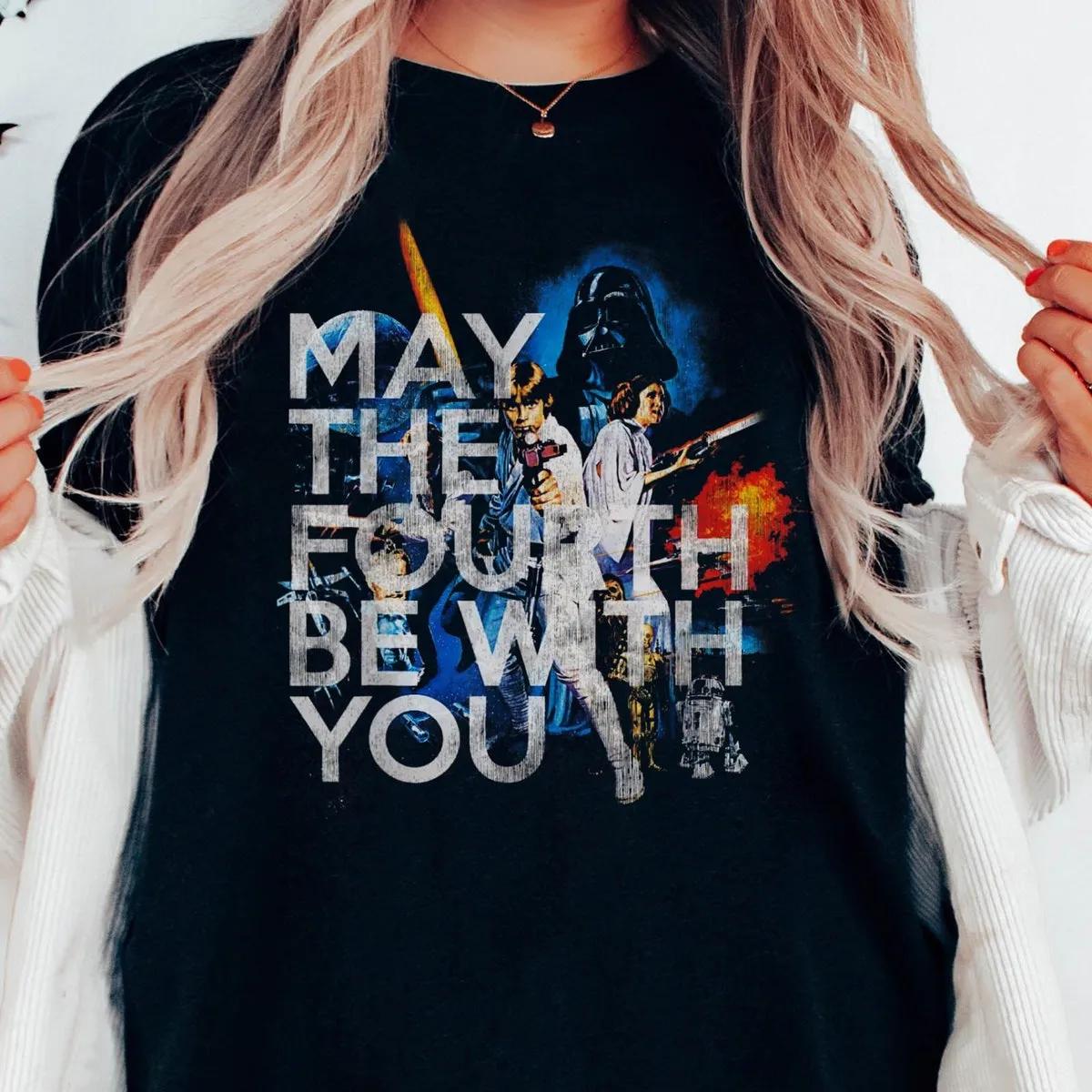 Darth Vader Luke Skywalker Leia May The Fourth Be With You Shirt 1