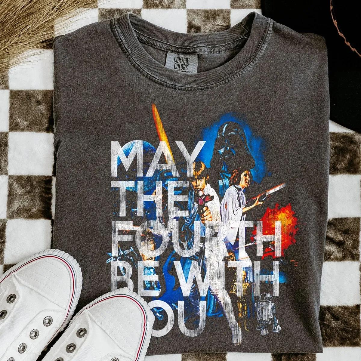 Darth Vader Luke Skywalker Leia May The Fourth Be With You Shirt 6