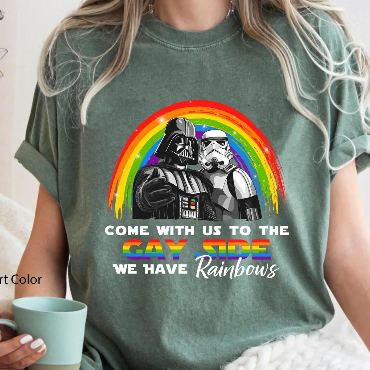 Darth Vader Stormtrooper Come With Us To The Gay Side Shirt 5