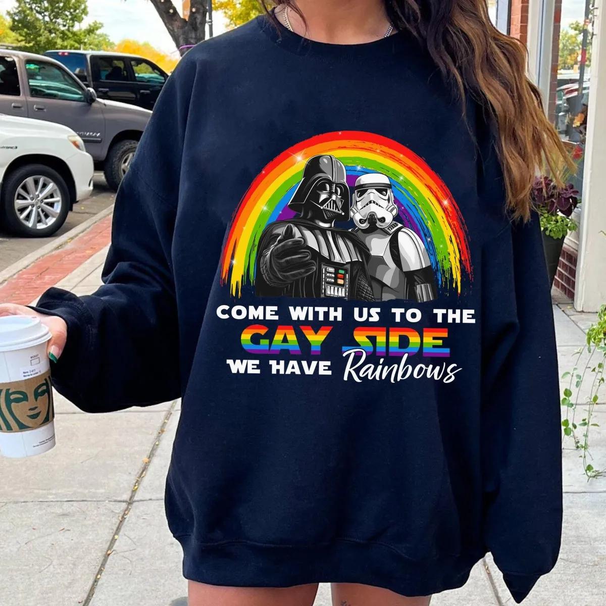 Darth Vader Stormtrooper Come With Us To The Gay Side Shirt 6