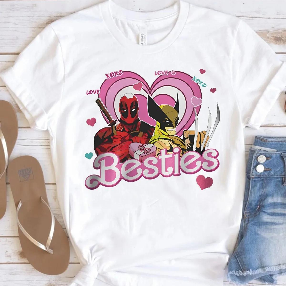 Deadpool Wolverine Besties Forever Shirt Marvel Couple Tee 2