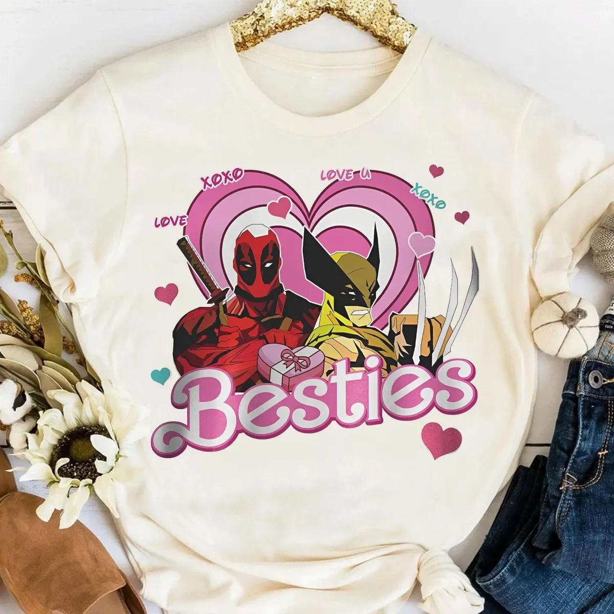 Deadpool Wolverine Besties Forever Shirt Marvel Couple Tee 3