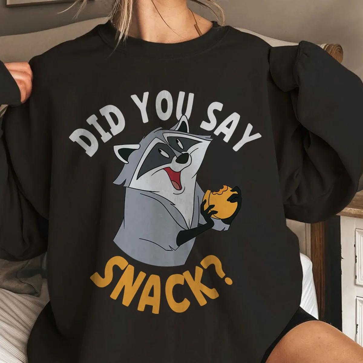 Did You Say Snacks Retro Meeko Raccoon Shirt 4