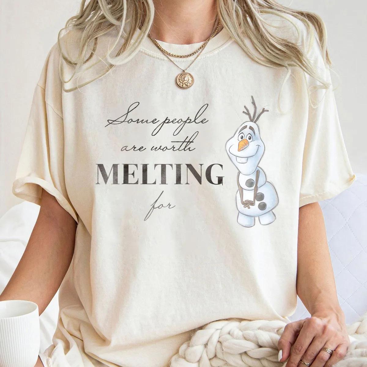 Disney 100 Anniversary Frozen Olaf D100 Quote Sweet Shirt 1 3