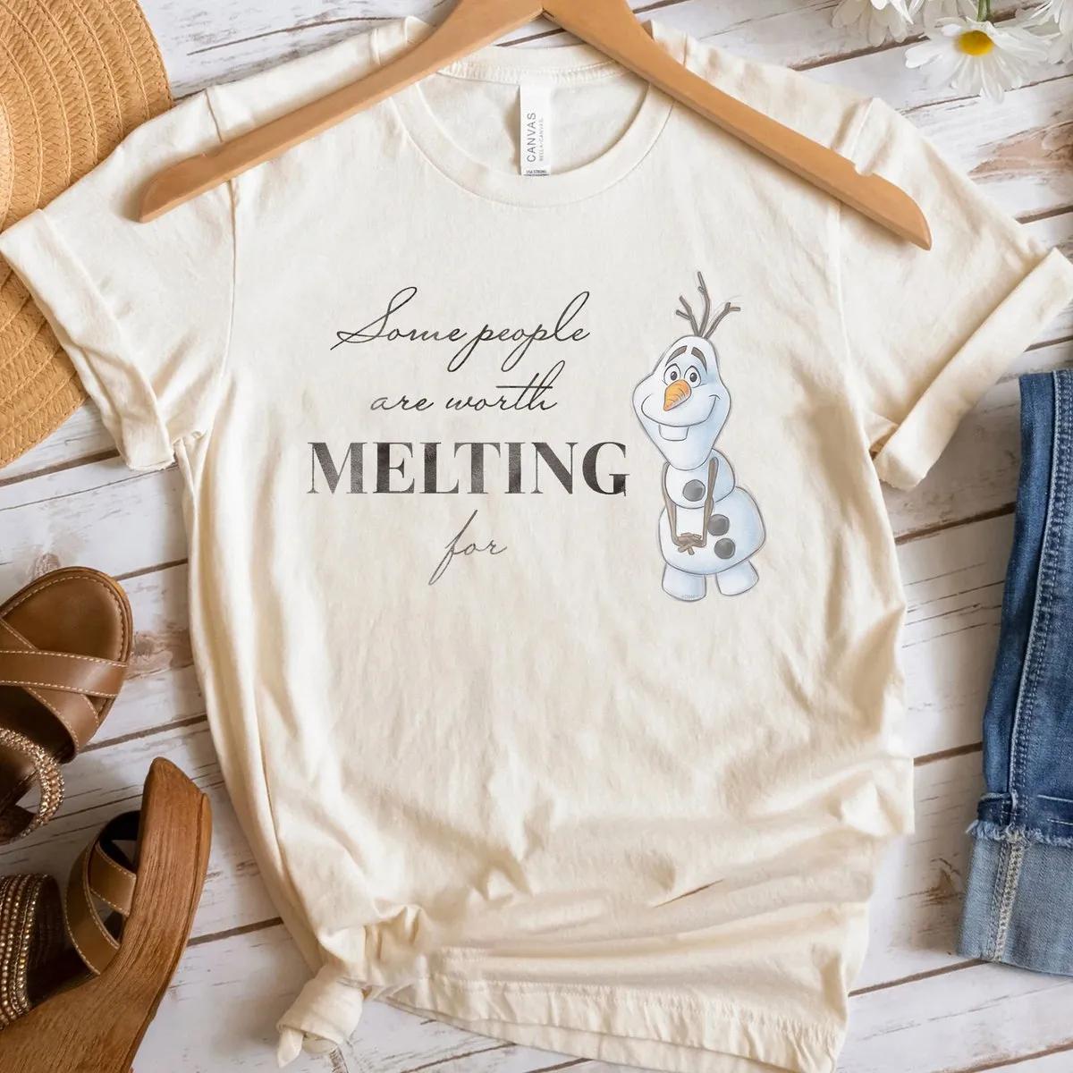 Disney 100 Anniversary Frozen Olaf D100 Quote Sweet Shirt 5 3