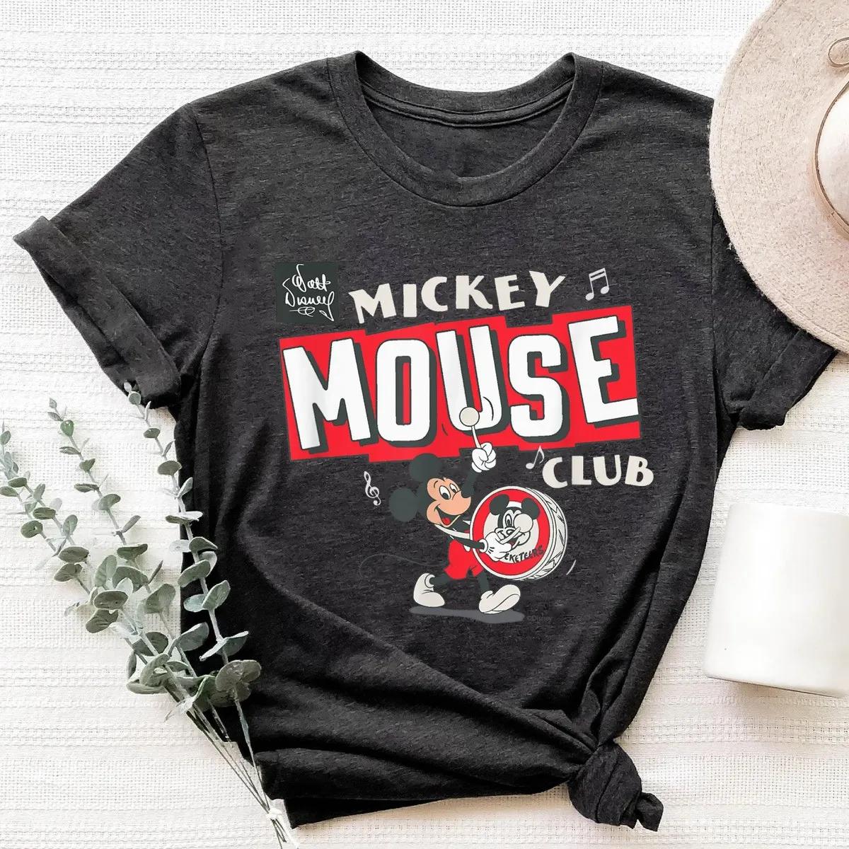Disney 100 Mickey Mouse Club Drum Color Vintage D100 Shirt 3