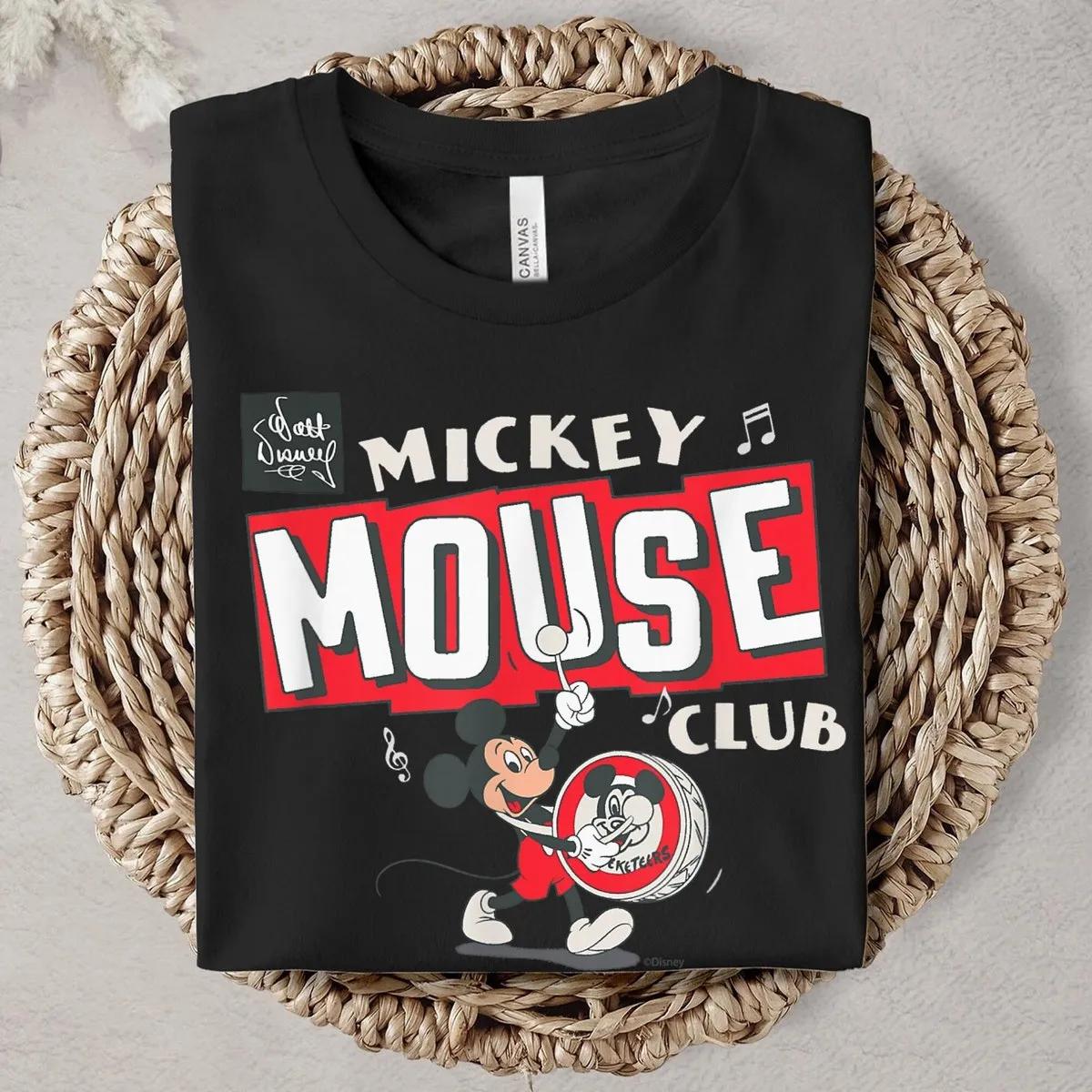 Disney 100 Mickey Mouse Club Drum Color Vintage D100 Shirt 4