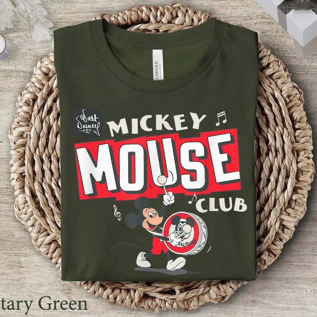 Disney 100 Mickey Mouse Club Drum Color Vintage D100 Shirt 5