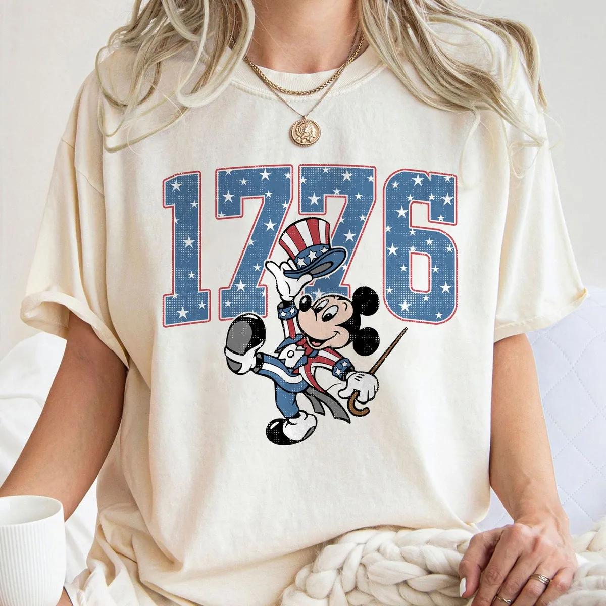 Disney 1776 Mickey America 4th of July Independence Day Shirt 1 3