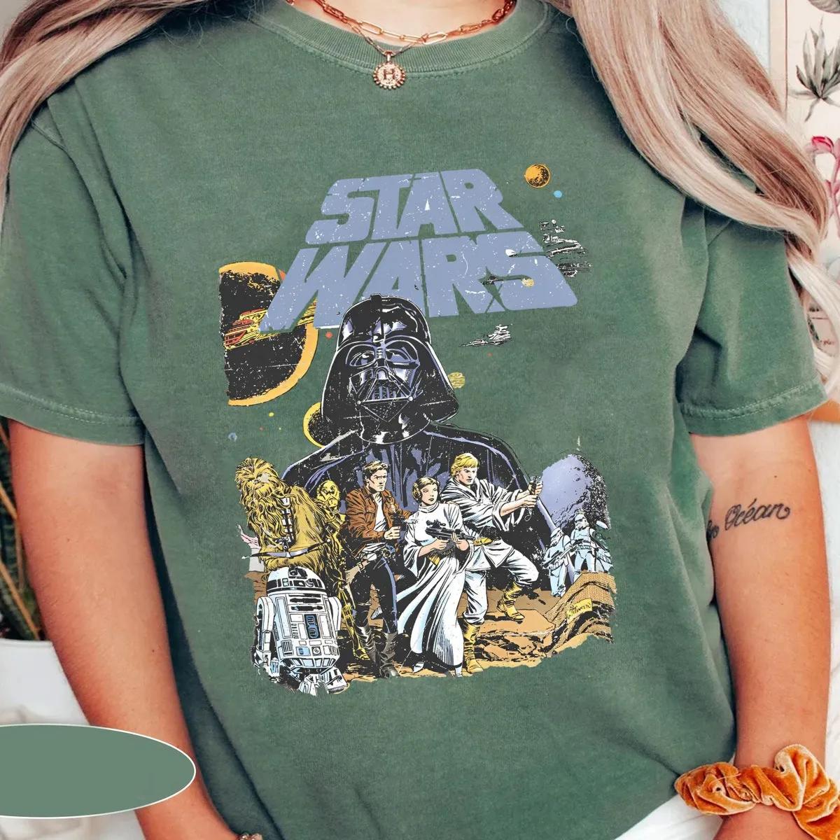 Disney 70S Empire Strikes Star Wars Shirt 3