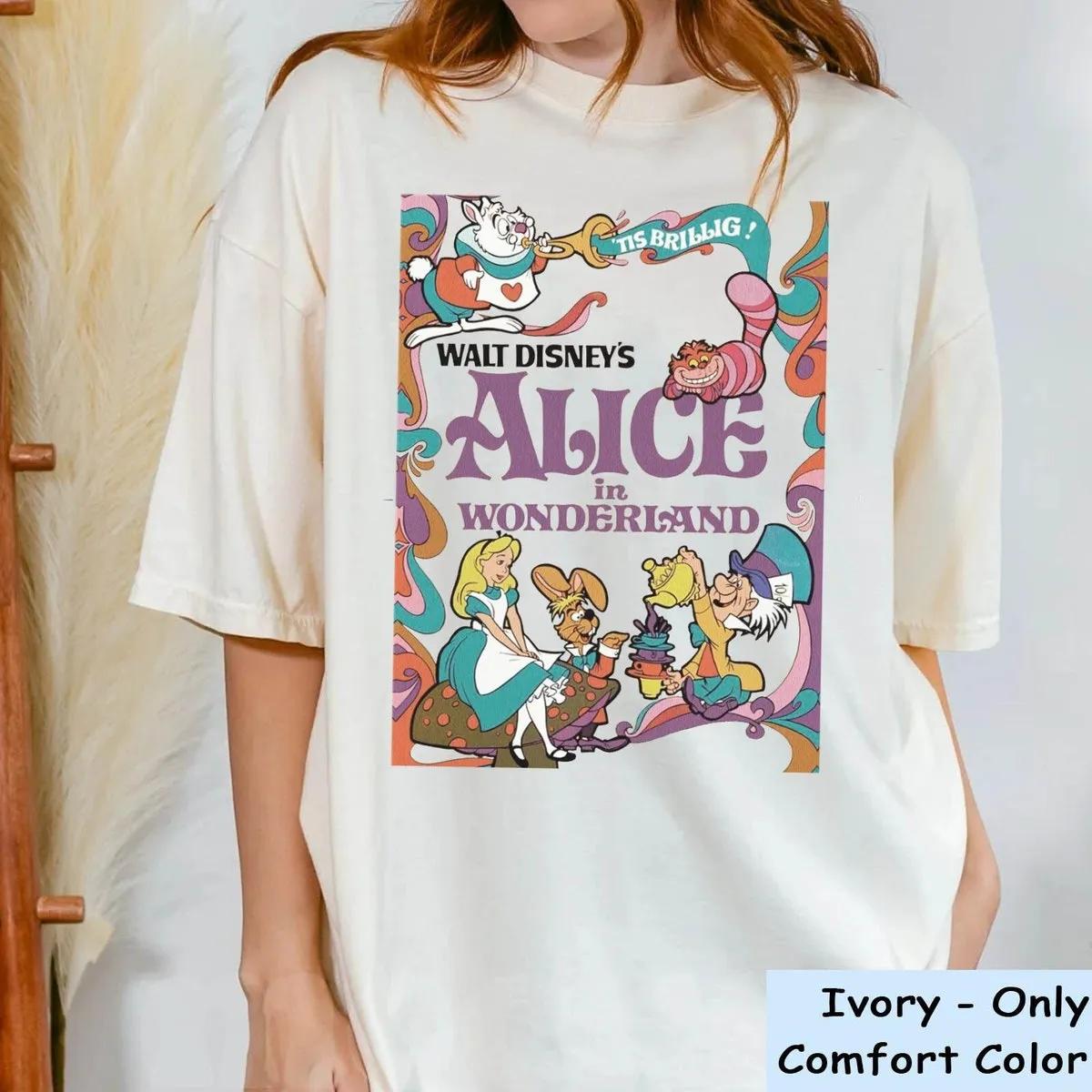 Disney 70s Retro Alice In Wonderland Shirt 1 3