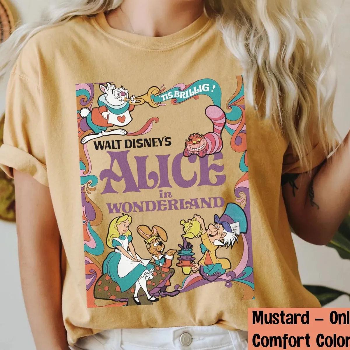 Disney 70s Retro Alice In Wonderland Shirt 2 3